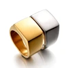 Titanium Jewelry Factory Simple Design Stainless Steel Rings Plain Gold Silver Men's Fashion Custom Ring Blank