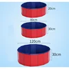 Foldable Portable Large Dog Pet Bath Pool,Swimming Pool Bathing Tub 32inch.D x 8inch.H, Folding PVC Pool Bathtub Small Washer Ki