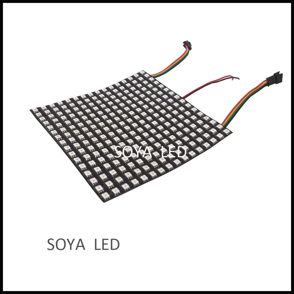 16x16 Flexible Rgb Led Pixel Matrix Panel Smd5050 Apa102 - Buy Apa102 ...