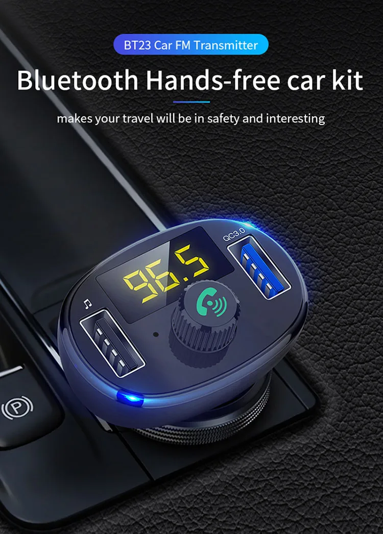 bt23 wireless car fm transmitter
