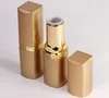 empty gold color aluminum lip stick tube 5g, Directly 5ml fill lip rouge case gold color