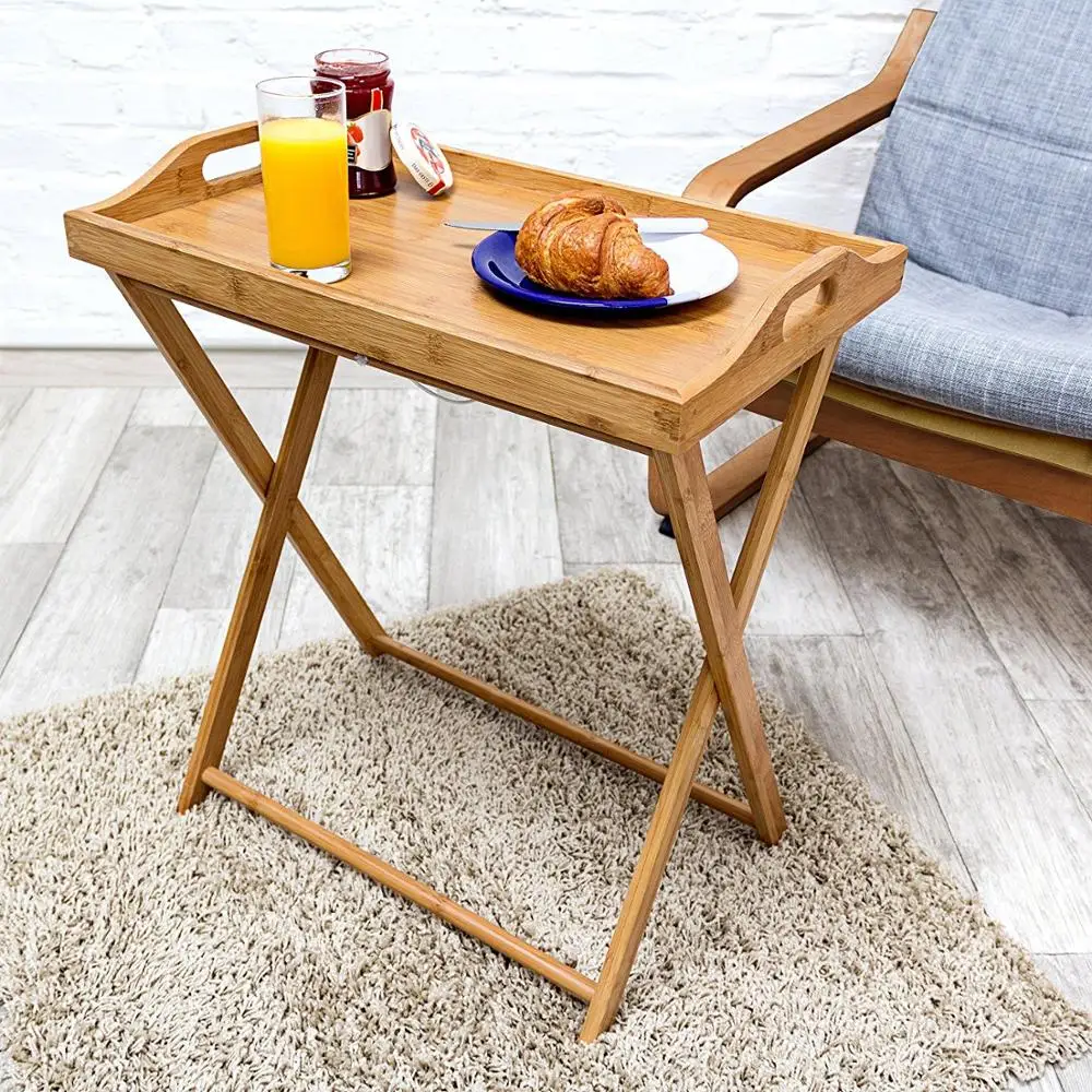 Folding Portable Tray Table Top Room Dinner Coffee Tables With