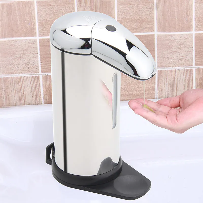 500ml Stainless Steel Touchless Automatic Soap Dispenser Wall Mounted Liquid With Ce Rohs