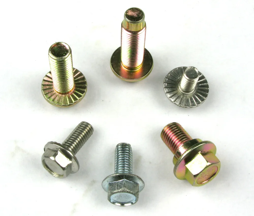 Zinc Plated Hex Flange Cap Screw Bolts For Table Legs Buy Hex Flange