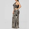 Women's Elegant Split Bodycon Sleeveless Evening Party Long Maxi Dress