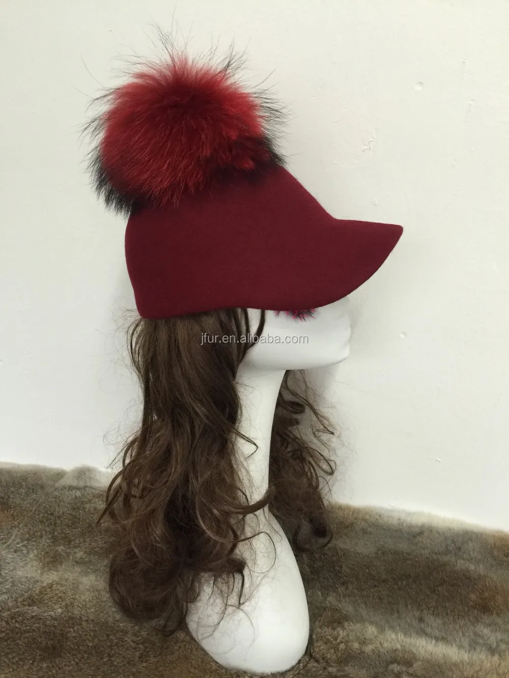 felt riding cap