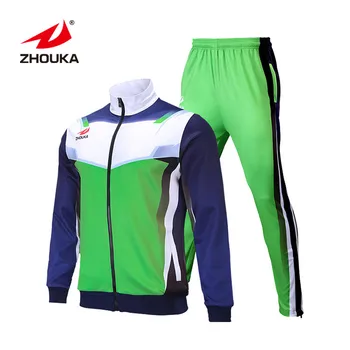 Wholesale Jogging Suit Green And Blue Uniform Sublimation Training ...
