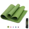 Anti-skid Hand-washable TPE Workout Yoga Mat with Optimal Cushioning Easy to Care 72''x24'' with Free Carry Bag