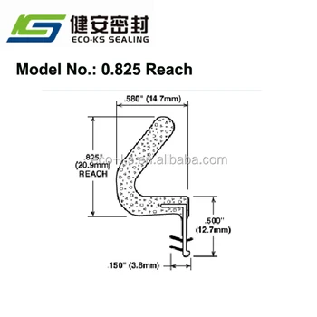 825 Reach Kerf Sealing Strip Used For Wood Door Qlon Weather