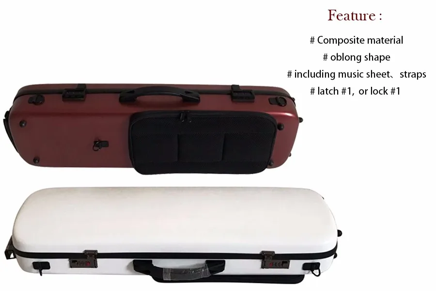 Waterproof Oblong Shape Hard Violin Case(csvp608) Buy Violin Case