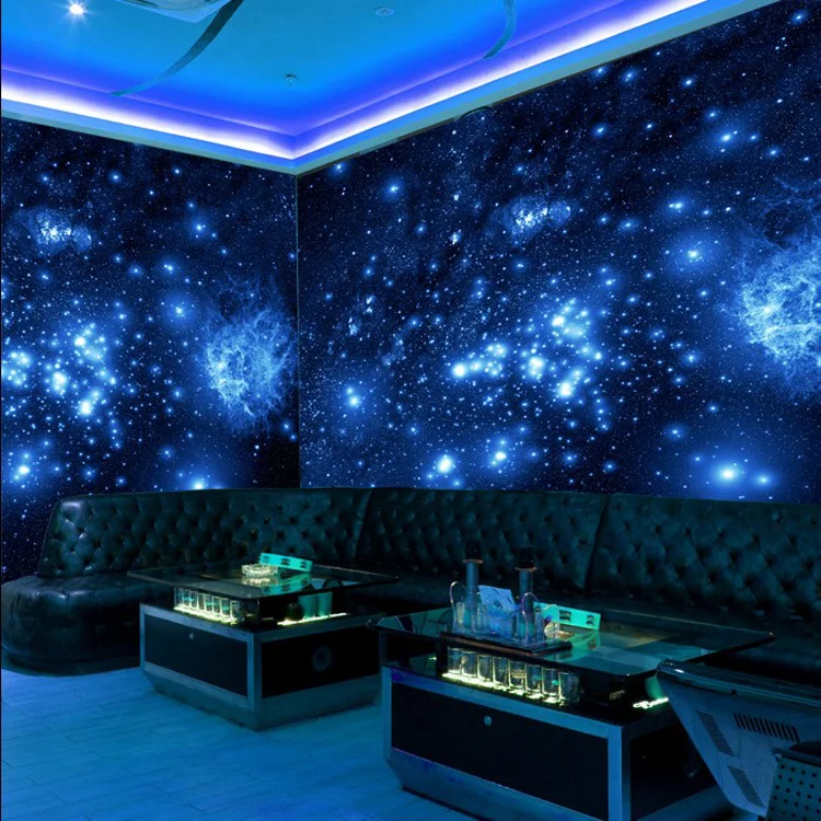 Blue Night Sky Bedroom Starry Ceiling 3d Wallpaper Buy Wallpaper For Ceilings Starry Wallpaper Murals And Wallpaper Product On Alibaba Com