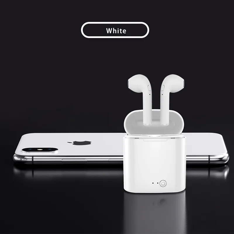 Smart Phones Support I7s TWS Bluetooth 5.0 Wireless Earphones True Stereo Earbuds Binaural Calling Headset With Charging Bin - ANKUX.COM