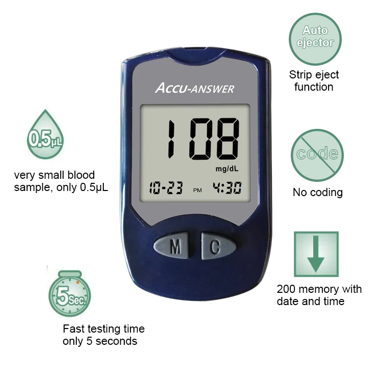máquina de prueba para diabetes
