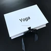custom luxury white folding yoga gift packaging box for bra/wear/clothing/pants