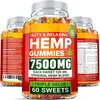 Natural Pure Hemp Oil Bears Candy-CBD Gummy- with Essential Omega 3-6-9 + DHA