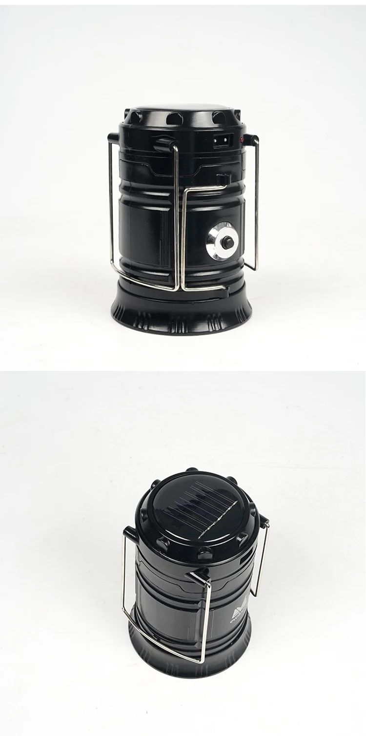 2019 New Multi Function Rechargeable Led Solar Pop Up Camping Lantern