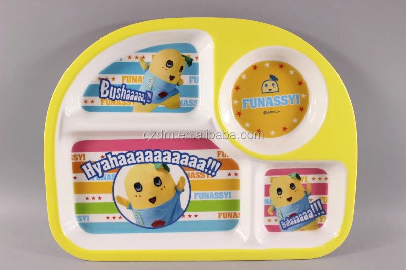 Melamine Infantil 4 divide Dinner Plate Food grade