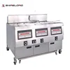 75L Electric Automatic Computer Control 3-Tank 6-Basket KFC Frying Machine with Built-in Filter System