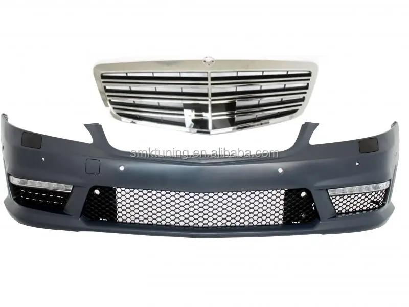 Как снять бампер мерседес 221 For 2005-2009 M-ercedes S-class S65 W221 Upgraded A-mg Body Kit With Exhaust Tip