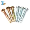 Galvanized Two Ribs Self Drilling Screw, Self Drilling Screw with Wings and Ribs