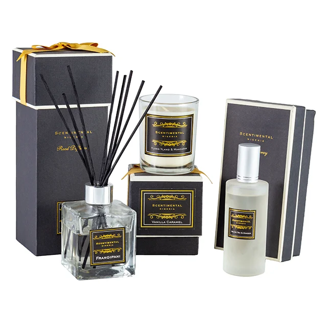 Wholesale custom natural aromatherapy glass candles luxury gift sets