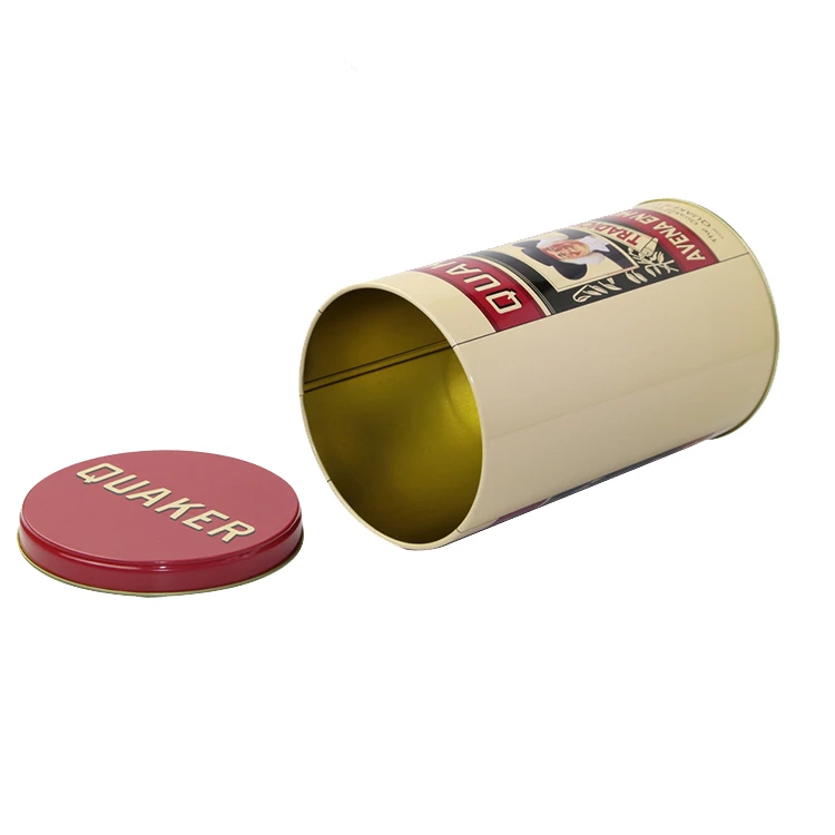 Bodenda food grade tin coffee cans customized printing tin case  round tin box
