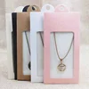 various color gift package& display window box candy box with hanger necklace /earring jewelry packing window box