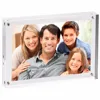 5"X7" Clear Acrylic Picture / Photo Frame Certificate Display Magnetic with standing support on backside