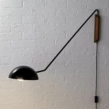 Jade Wall Lamp Glossy Half Ball Shade With Long Swing Arm Wood Lighting Globe Shades Sconce Iron Pole Light Jade Wall Lamp Glossy Half Ball Shade With Long Swing Arm Wood Lighting Globe Shades Sconce Iron Pole Light