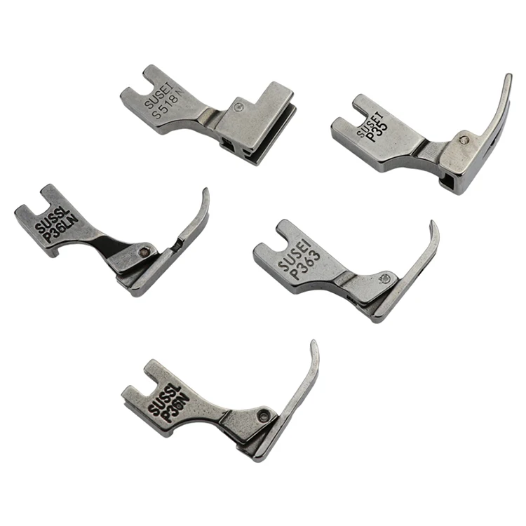 5pcs/set Industrial Sewing Machine Presser Foot All Steel Presser Foot ...