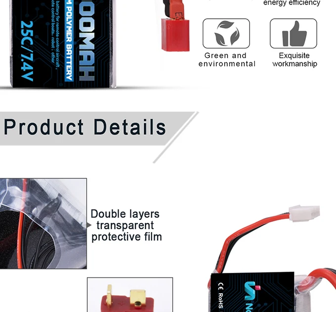 Turnigy 900mAh 2S 20C Lipo Pack HobbyKing RC Battery