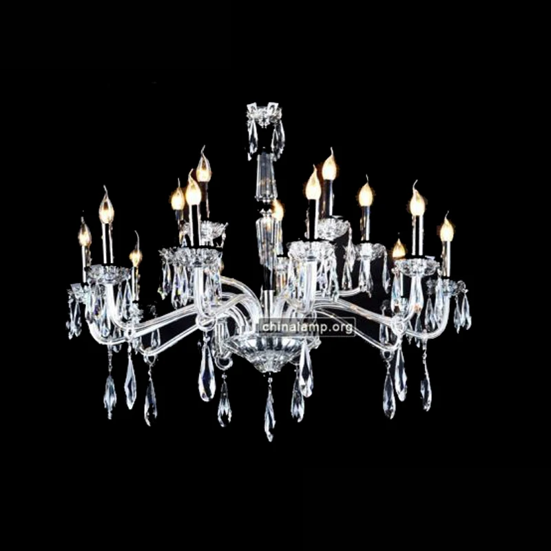 Silver candelabra lamp simple crystal chandeliers