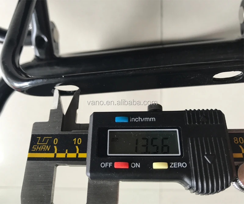 Chromed black motorcycle luggage rack carrier GY6 scooter