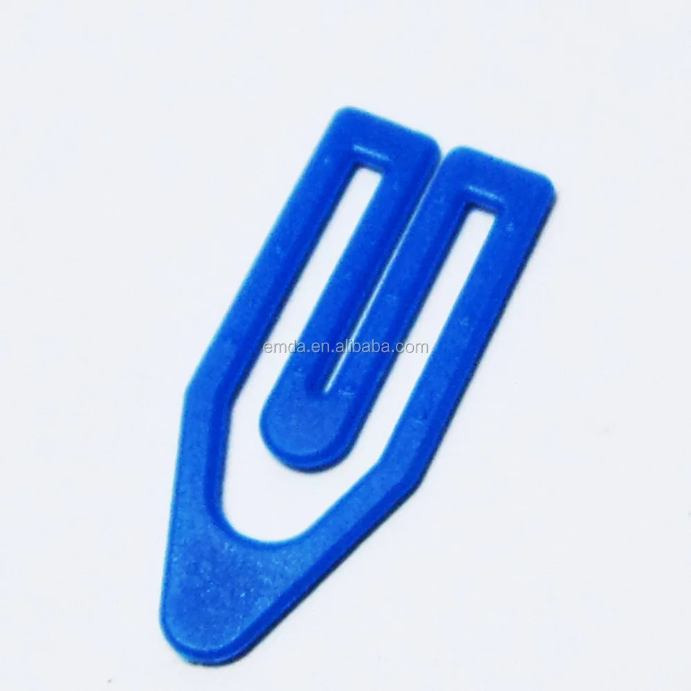 Office Stationery Fancy Shaped Plastic Decorative 49mm Flat Paper Clips