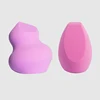 Best selling eco friendly gourd shape rose pink Beveling beauty puff blender latex free makeup sponge make up applicator