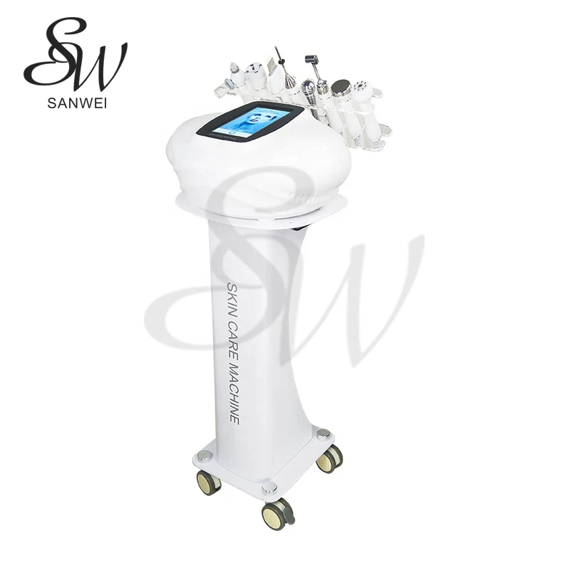 Sanwei MultiFunction 8 in 1 high frequency skin care face lifting skin rejuvenation beauty equipment machine