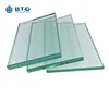 Frameless large size window panels clear tempered glass