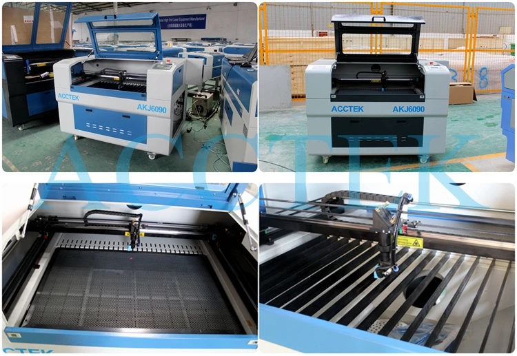 Jinan AKJ6090 CO2 Laser Engraving & Cutting Machine for non-metal
