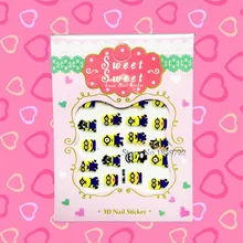1PC Hot Sale Cute Minions Man Designs Nail Stickers Child Xmas Gifts Nail Decals HCML 015