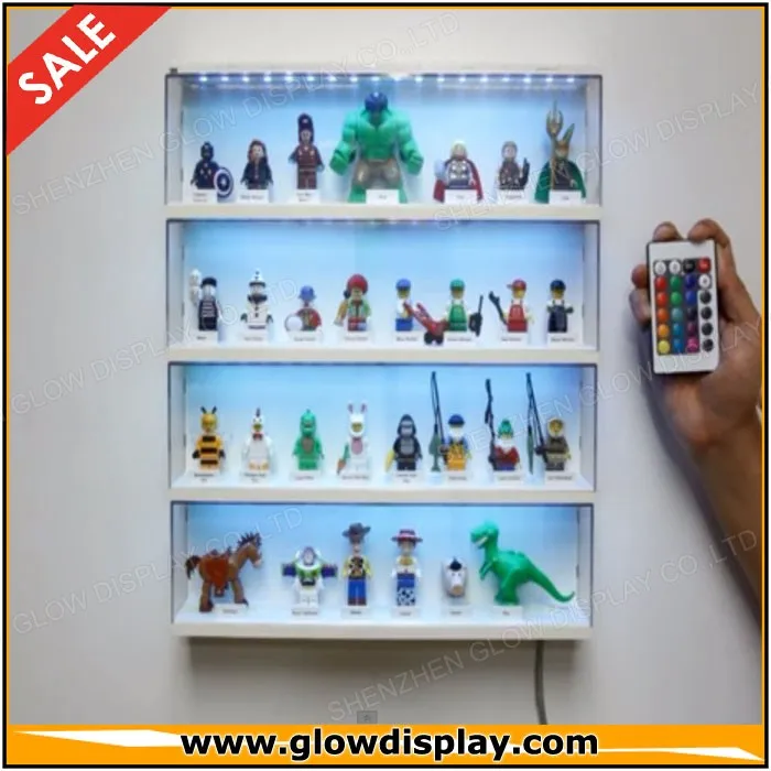 acrylic minifigure display case