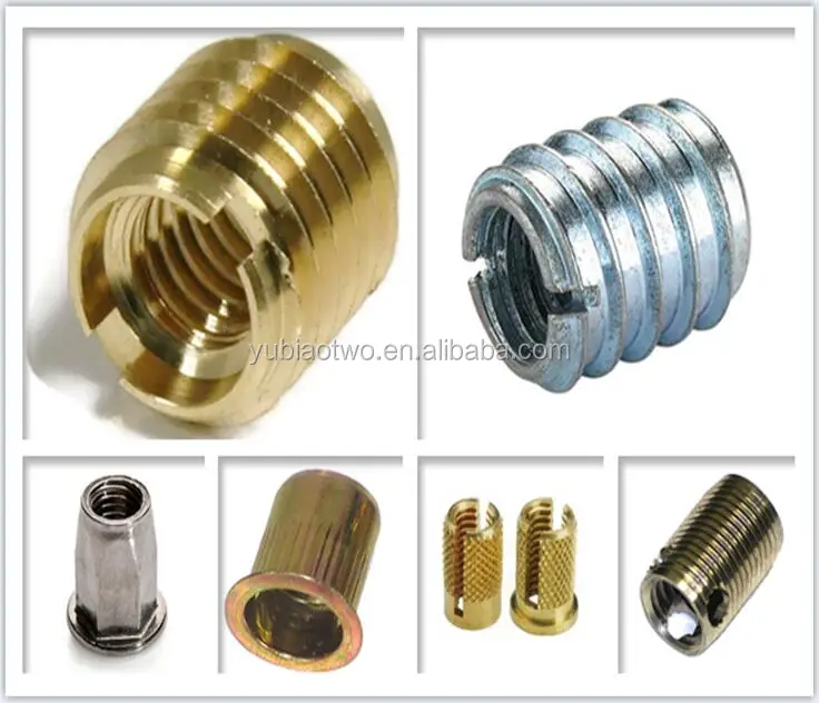 M5,M6,M8 Threaded Insert Stainless Steel Threaded Insert For Aluminum