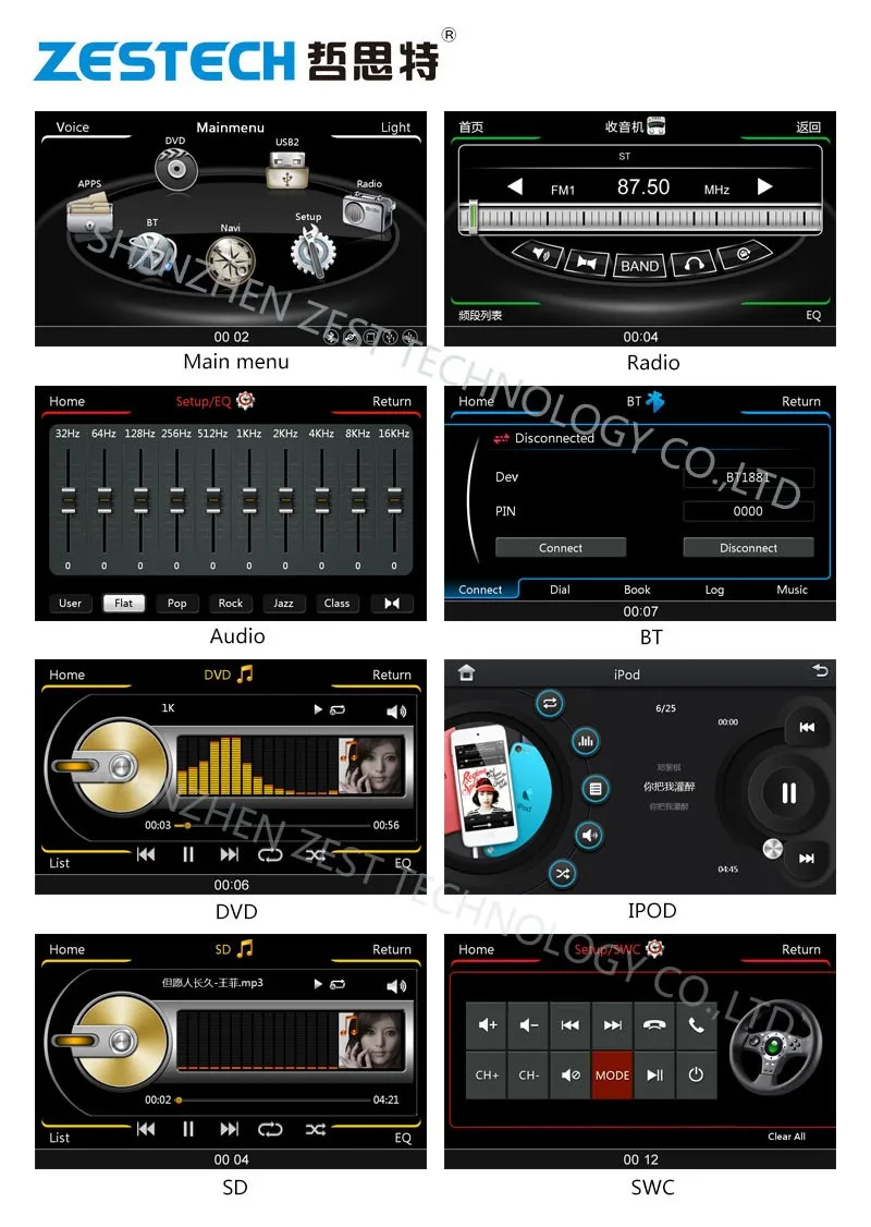 For Ford Fiesta Android Car Stereo With Rds Radio Gps Navigation Bt Tv