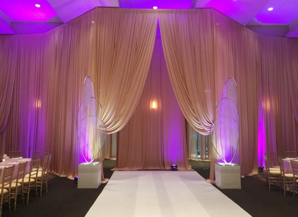 Ae Church Wedding Stage Backdrop Curved Pipe And Drape Buy Pipe And