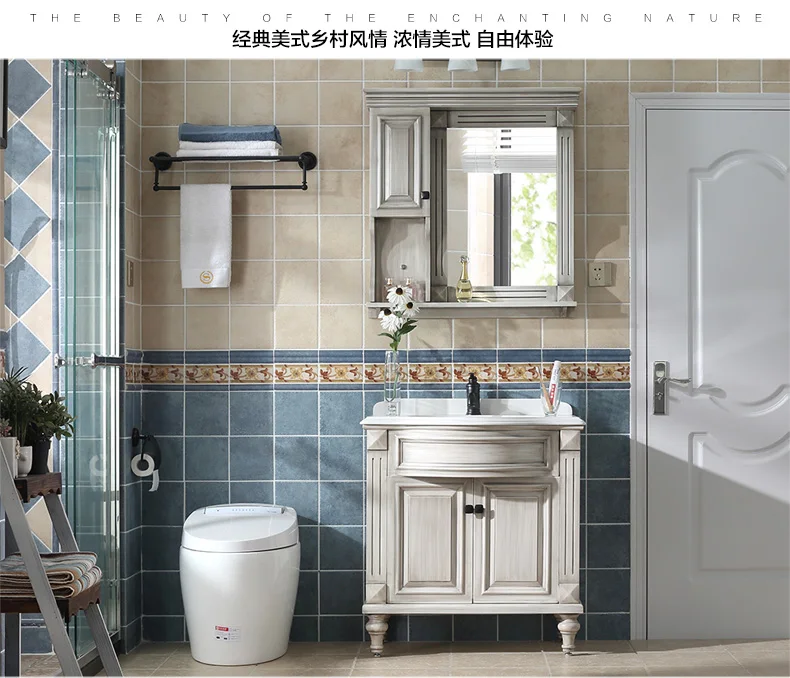 American beautiful vanities Luxury Bathroom Furniture cabinets