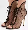 A1125TNew design high heel hollow out shoes European Stylish Lace-up Summer boots