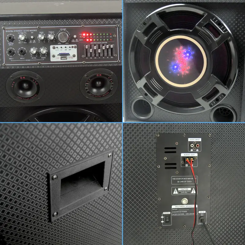 Professional Stage Active Loudspeakers For Karaoke Subwoofer Speaker 2.