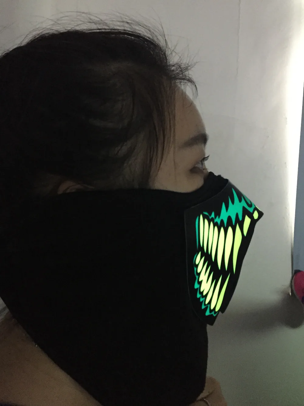 Popular!! Glowing Pvc Mask,Light Up Led Half Face Mask Buy Glowing