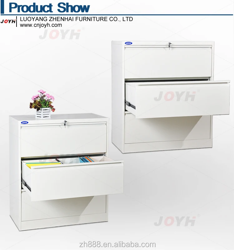 De Gran Tamano Tres Cajones Archivador De Metal Blanco - Buy Gabinete