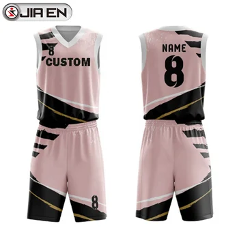 Basketball Jersey Color Pink Set Professional Make Basketball Jersey ...