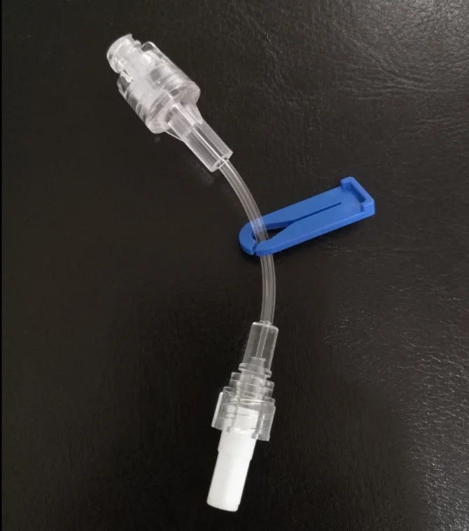 Medical Needle Free Connector With Extension Tube Ivset Needleless Connector Buy Medical